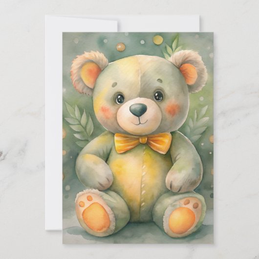 Blauwe Winter met Herten Kaart (Voorkant)