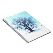 Blauwe winter notitieboek (Rechterzijde)