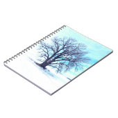 Blauwe winter notitieboek (Linkerzijde)