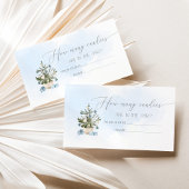 Blauwe winter raden hoeveel snoepjes kaart