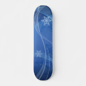 Blauwe Winter Skateboard (Voorkant)