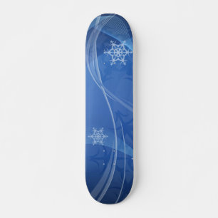 Blauwe Winter Skateboard