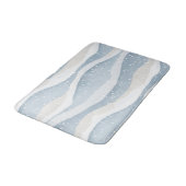 Blauwe Winter Sneeuwval Golf Gepersonaliseerd Patr Badmat (Gekanteld)
