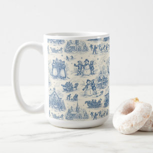 Blauwe Winter Toile Chinoiserie Koffiemok