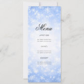 Blauwe Winter Vakantie Uitnodigen w / Programma & (Achterkant)