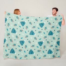 Blauwe Winter Wonderland deken