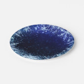 Blauwe Winter Wonderland Ijspegels Feestje Papieren Bordje (Gekanteld)