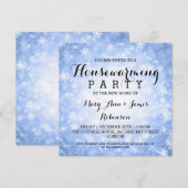 Blauwe winter Wonderland Kaart (Voorkant / Achterkant)