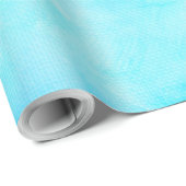 Blauwe Winter Wonderland Sneeuwvlok Cadeaupapier (Rol Hoek)