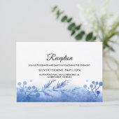 Blauwe winterbijkantoren Kaarten voor weddenschapp (Staand voorkant)