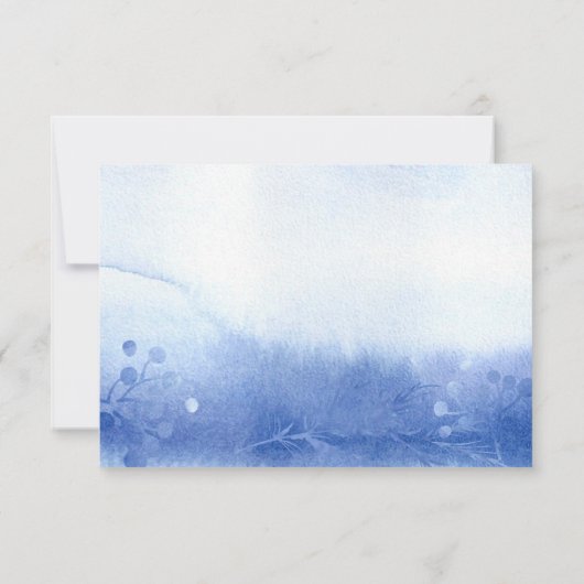 Blauwe winterbijkantoren Kaarten voor weddenschapp (Achterkant)