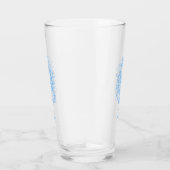 Blauwe winterboom Glass Glas (Rechts)