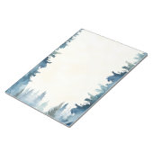 Blauwe winterdennenbomen gewoon notitieblok (Schuin)