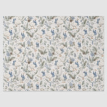 Blauwe Wintergans Watercolor Kerstvakantie