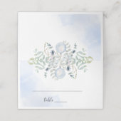 Blauwe winterplaatskaart plaatskaartje (Buitenkant ongevouwen)