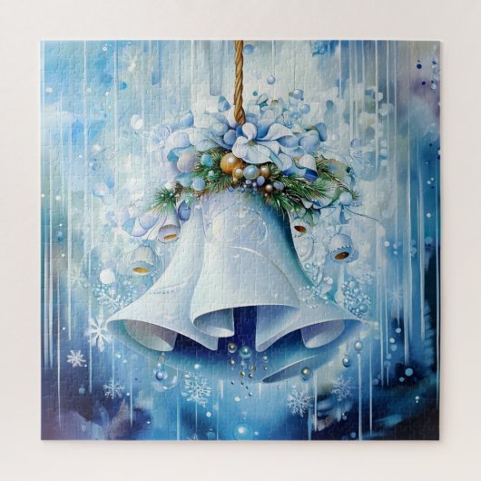 Blauwe winterpuzzel legpuzzel (Verticaal)