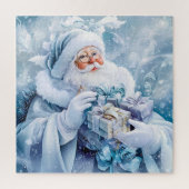 Blauwe winterpuzzel legpuzzel (Verticaal)