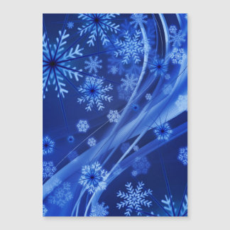 Blauwe wintersneeuwkerst