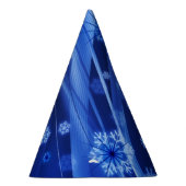 Blauwe wintersneeuwkerst feesthoedjes (Rechts)