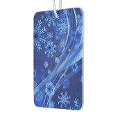 Blauwe wintersneeuwkerst luchtverfrisser (Links)