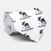 Blauwe wintersneeuwvloed Breckenridge Colorado Stropdas (Opgerold)