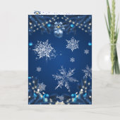 Blauwe winterwensen kaart (Achterkant)