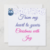 Blauwe winterwensen kaart (Achterkant)