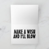 BLAUWE WISH BIRTHDAY CARDS KAART (Binnen)