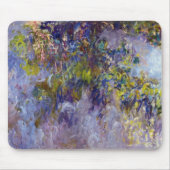 Blauwe Wisteria (linkerdeel) door Claude Monet Muismat (Voorkant)