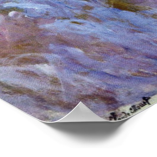 Blauwe Wisteria (linkerhelft) door Claude Monet Poster (Hoek)