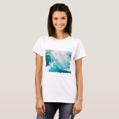 BLAUWE WIT-ZEE WAVT IN HET STORM T-SHIRT (Voorkant volledig)