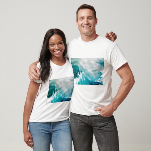 BLAUWE WIT-ZEE WAVT IN HET STORM T-SHIRT (Unisex)
