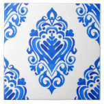 Blauwe witte azulejos Spaanse mediterrane tegelkun Tegeltje<br><div class="desc">Een prachtig blauw en wit Spaans teeltje inspireerde een ontwerp dat ideaal is voor hotels, lodges, bnb's, gasthuizen en pensioenen en geschikt is voor zowel persoonlijk als zakelijk gebruik. Als je van de Turkse kust van Turkooise houdt, de magische Griekse eilanden of frequent Spanje, en consumptiegoederen levert aan restaurants en...</div>