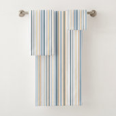 Blauwe witte badbadbadbadbadzone bad handdoek (Insitu)