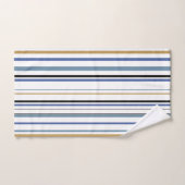 Blauwe witte badbadbadbadbadzone bad handdoek (Handdoek)