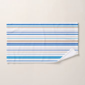 Blauwe witte badbadbadbadbadzone bad handdoek (Handdoek)