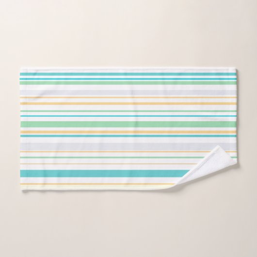 Blauwe witte badbadbadbadbadzone bad handdoek (Handdoek)