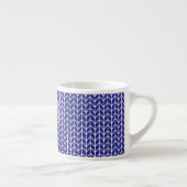 BLAUWE & WITTE BREI Espresso Kopje Kop (Rechts)