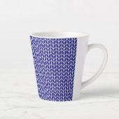 BLAUWE & WITTE BREI Latte mok (Rechts)