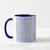 BLAUWE & WITTE BREI Navy Combo Mok (Links)