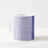 BLAUWE & WITTE BREI Witte Mok (Voorkant links)