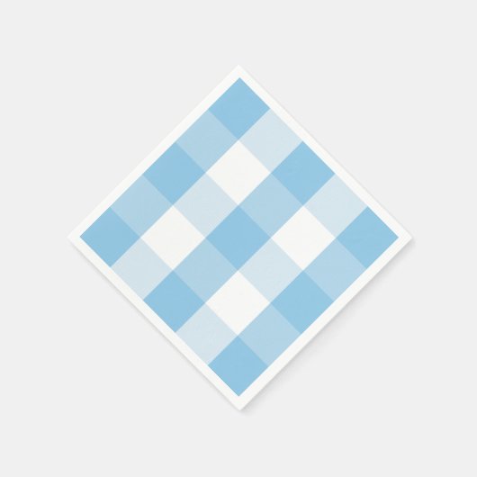 Blauwe witte buffeldoos servet (Hoek)