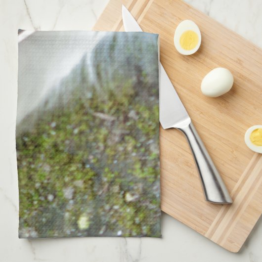 Blauwe witte duck Feathers, Animal, Bird Theedoek (Quarter Fold)