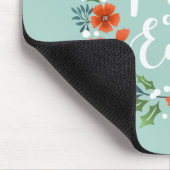 Blauwe Witte Duif Vrede op Aarde Kerstmis Muismat (Hoek)