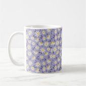 Blauwe, witte en gele rozen koffiemok (Links)