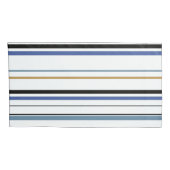 Blauwe witte en goudstrand kussensloop (Achterkant-Rechts)