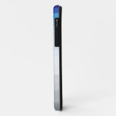 Blauwe, witte en grijze Waterverf Case-Mate iPhone Case (Achterkant/links)