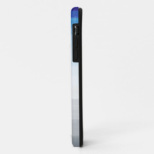 Blauwe, witte en grijze Waterverf Case-Mate iPhone Case (Achterkant/links)