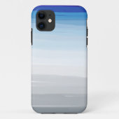 Blauwe, witte en grijze Waterverf Case-Mate iPhone Case (Achterkant)