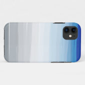 Blauwe, witte en grijze Waterverf Case-Mate iPhone Case (Achterkant (horizontaal))